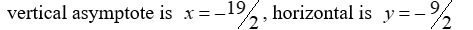 For the rational function   , find all the vertical asymptotes and horizontal asymptotes. A)     B)    C)    D)   