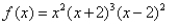 Match the graph to the polynomial function.   A)    B)    C)    D)   