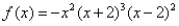 Match the graph to the polynomial function.   A)    B)    C)    D)   
