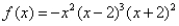 Match the graph to the polynomial function.   A)    B)    C)    D)   