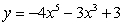 Sketch the graph of the polynomial function,      , using transformations of known polynomial functions.   