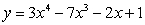 Sketch the graph of the polynomial function,      , using transformations of known polynomial functions.   