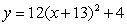 Find the vertex of the parabola associated with the quadratic function.   A)  (13, -4)  B)  (13, 4)  C)  (-13, 4)  D)  (12, 4) 