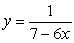 The function y = 7 - 6x is a one-to-one function. Find its inverse. A)    B)    C)    D)   