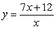 The function   ,   Is a one-to-one function. Find its inverse. A)    B)  y = 7 C)    D)   
