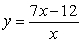 The function   ,   Is a one-to-one function. Find its inverse. A)    B)  y = 7 C)    D)   