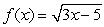 The function      ,     is a one-to-one function. Find its inverse.