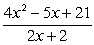 Given the functions    And , find (f + g) (x)  A)    B)    C)    D)   