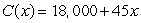 Assume that the market price p and the number of units for sale x are related by the demand equation:     Assume that the cost C(x) of producing x items is governed by the equation    and the revenue R(x) generated by selling x units is governed by    a. Write the cost as a function of price p. b. Write the revenue as a function of price p. c. Write the profit as a function of price p.