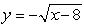 The graph of   Is reflected about the x-axis and shifted to the left 8. Write the resulting function. A)    B)    C)    D)   