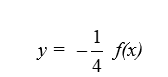 For the given graph of a function f(x)  draw the indicated function.     A)    B)    C)    D)   