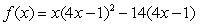 Let   And find the values of x that corresponds to f(x)  = 0. A)    B)    C)    D)   