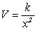 Write an equation that describes the variation. Use k as the constant of variation. V varies directly proportional to the square of x A)  V = k x <sup>2</sup> B)  V = k x C)    D)   