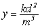 <strong>Write an equation that describes the variation. Use k as the constant of variation. Y varies directly with both d <sup>2</sup> and m <sup>5</sup></strong> A) y = k d m <sup>5</sup> B) y = k d <sup>2</sup> m <sup>5</sup> C) D)