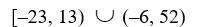 Write the indicated set as a single interval, if possible.   