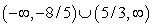 Solve the polynomial inequality and express the solution set in interval notation.   A)    B)    C)    D)   