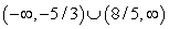 Solve the polynomial inequality and express the solution set in interval notation.   A)    B)    C)    D)   