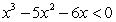 Solve the polynomial inequality and express the solution set in interval notation.   