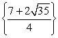 Solve using the quadratic formula.   A)    B)    C)    D)   