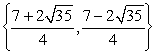 Solve using the quadratic formula.   A)    B)    C)    D)   
