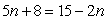 Find the solution set of the equation.   