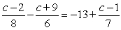 Clear the fractions by first multiplying by the least common denominator, and then find the solution set of the equation.   