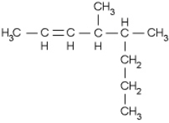 Name the following compound.   A)  3-methyl-2-propylhexane B)  4-methyl-6-propyl-2-hexene C)  2-propyl-3-methyl-4-hexene D)  4,5-dimethyl-2-octene E)  4-pentyl-2-pentene