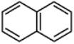 The molecule naphthalene is shown below. How would you describe the bonding in naphthalene using a mix of VB and MO?   A)  12 C-C s bonds (sp<sup>2</sup>-sp<sup>2</sup>) , 12 C-H s bonds (sp<sup>2</sup>-1s) , 6p MO's B)  12 C-C s bonds (sp<sup>2</sup>-sp<sup>2</sup>) , 10 C-H s bonds (sp<sup>2</sup>-1s) , 6p MO's C)  11 C-C s bonds (sp<sup>2</sup>-sp<sup>2</sup>) , 11 C-H s bonds (sp<sup>2</sup>-1s) , 5.5p MO's D)  11 C-C s bonds (sp<sup>2</sup>-sp<sup>2</sup>) , 8 C-H s bonds (sp<sup>2</sup>-1s) , 5p MO's E)  10 C-C s bonds (sp<sup>2</sup>-sp<sup>2</sup>) , 10 C-H s bonds (sp<sup>2</sup>-1s) , 5p MO's