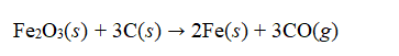 <strong> Iron oxide can be reduced to iron by a reaction with carbon to form carbon monoxide   If 95.0 grams of iron oxide is reacted with excess carbon yields 63 g of iron, what is the percent yield of this reaction?</strong> A) 12% B) 59% C) 66% D) 95% E) 100% <div style=padding-top: 35px> 