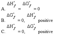 Allotropic forms of an element that do not represent an element in its standard state will have   D) S°=0 E) None of the above 