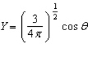 Of the following angular components for the wave functions of one-electron atoms, which one(s)  must correspond only to s type orbitals? A)     B)    C)    D)     E)  B and C F)  None of the above