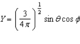 Of the following angular components for the wave functions of one-electron atoms, which one(s)  must correspond only to s type orbitals? A)     B)    C)    D)     E)  B and C F)  None of the above