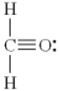Which of the following is the best Lewis diagram for formaldehyde, CH<sub>2</sub>O? A)    B)    C)    D)    E)   