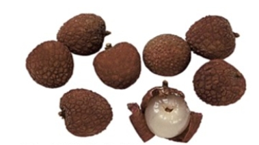 Identify the fruit.   A)  lemons B)  kumquats C)  limes D)  litchis