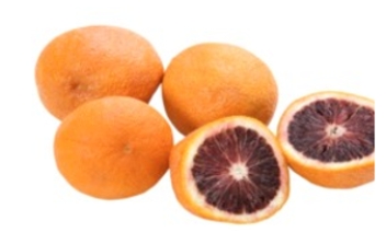 Identify the fruit.   A)  nectarines B)  oranges C)  blood oranges D)  tangerines