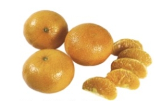 Identify the fruit.   A)  nectarines B)  oranges C)  blood oranges D)  tangerines