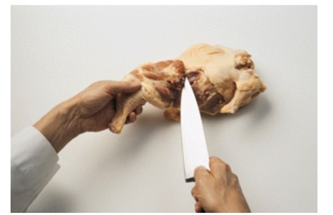 <strong>The little nugget of tender meat in the hollow of the hip bone shown in the picture is called the___________?   </strong> A) Oyster B) Breastbone C) Tenderloin D) Wishbone <div style=padding-top: 35px> 