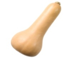 Identify the vegetable shown in the picture.   A)  Butternut squash B)  Yellow onion C)  Yellow pepper D)  Jicama