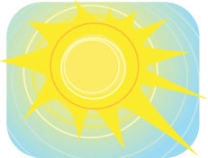 Write a complete sentence in Spanish to describe the weather illustrated in each picture. 1.   2.   3.   4.   5.  <div style=padding-top: 35px> 