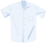    Qu \'{e} prefiere llevar Ud.? La ropa. Write the name of each article of clothing labeled in the drawing. Include the appropriate form of indefinite article with each item.  1.   2.   3.   4.   5.   6.   