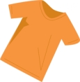 La ropa. Write the name of each article of clothing in the drawings. Include the appropriate form of indefinite article with each item.  1.   2.   3.   4.   5.   6.  