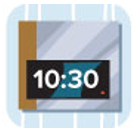    Qu \'{e} hora es? Write the times in Spanish in complete sentences. Write out (with words) the numbers. 1.   2.   3.   4.  <div style=padding-top: 35px>  