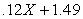 (a) (b) (c)7.3, 8.9, 10.1 (answers obtained from regression equation as rounded in (b)) (d) regression equation based on far too few cases; it could well be considerably in error due to chance sampling variation.