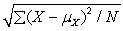 The standard deviation of a population is A)    B)    C)    D)   