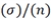 Which set of symbols represents the standard deviation of the sampling distribution? A)    B)    C)    D)   