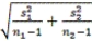 <strong>Why must we typically use the formula instead of using ó<sub>1</sub> and ó<sub>2</sub> when conducting a two-sample hypothesis test?</strong> A) because the standard deviations from the relevant populations (ó<sub>1</sub> and ó<sub>2</sub>) are seldom known B) because ó<sub>1</sub> and ó<sub>2</sub> are based on the sampling distribution, which is biased C) because ó<sub>1</sub> and ó<sub>2</sub> can be used only for nominal level variables D) because ó<sub>1</sub> and ó<sub>2</sub> increase the risk of Type I error