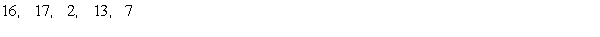 Calculate the mean and median of the following data set.