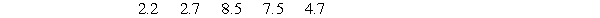 For the data set a) Calculate the deviations (X-X̄) and check to see that they add up to 0. b) Calculate the sample variance and the standard deviation.
