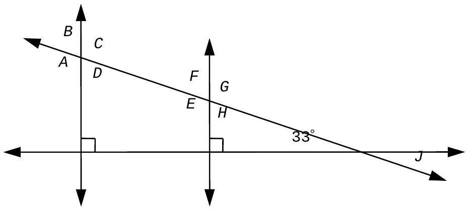  Determine the value of angles  A, B, C, D, E, F, G, H , and  J .    
