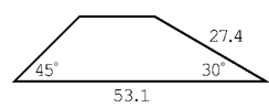 Calculate the area of this trapezoid: